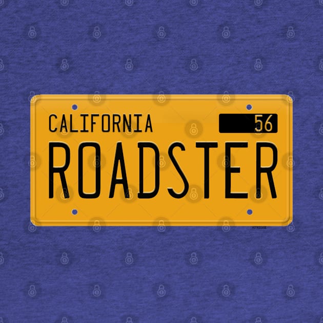 Roadster California Yellow License Plate by hotroddude